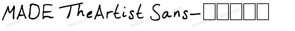 MADE TheArtist Sans字体转换